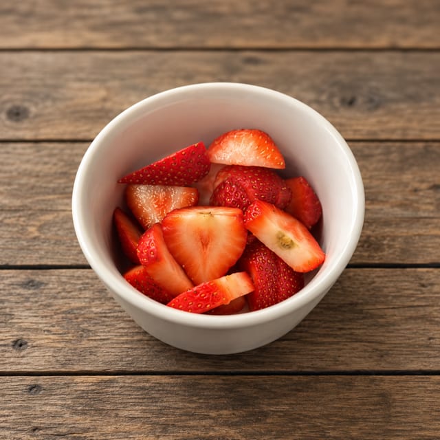 Sliced Strawberries.