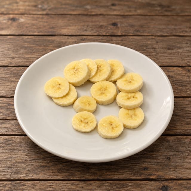 Sliced Banana.