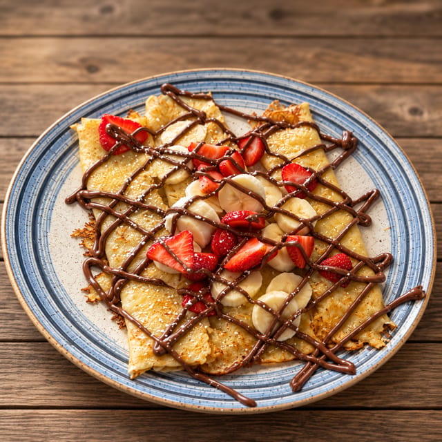 Banana Nutella Crepes.